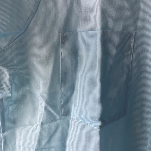 Arrow Belmont Club Decton Perma-Iron Made in USA Blue Short Sleeve Shirt men 16 - Picture 6 of 17